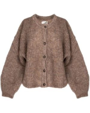 Des Petits Hauts Long Sleeve Cardigan - Braun