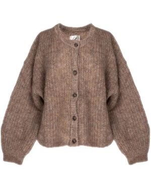 Des Petits Hauts Long Sleeve Cardigan - Bruin