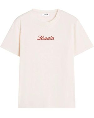 Lanvin T-Shirt Mit Rundhalsausschnitt - Pink