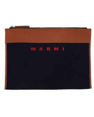 Marni Tassen ,Blauw ,Polyester Logo Jacquard Clutch