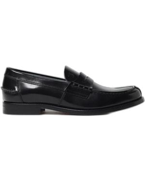 Tod's Polierte Leder Penny Loafer - Schwarz