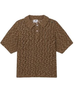 Obey Round-Neck Knitwear - Marron