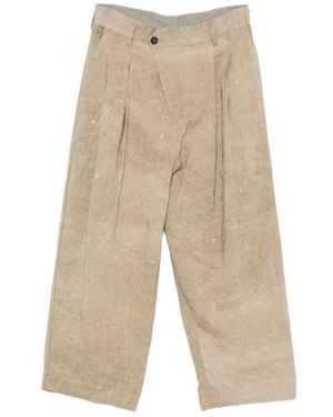 Ziggy Chen Wide Trousers - Natural