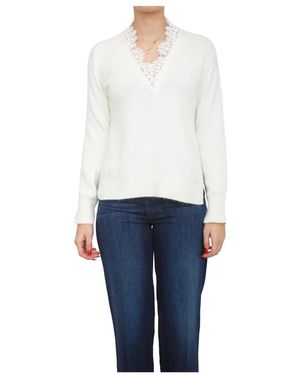 Twinset Maglia Bianco - Wit