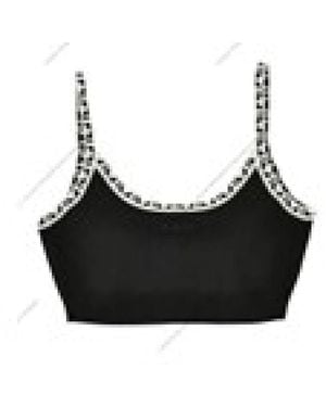 Versace Sleeveless Tops - Black