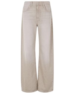 PAIGE Straight Jeans - Gris