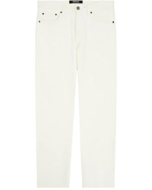 ZEGNA Straight Trousers - White