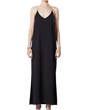 Thom Krom Schwarzes Kleid Mit Ketten Details