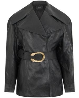 Gucci Leather Jackets - Grey