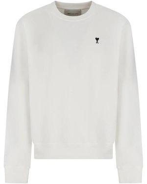 Ami Paris Sweatshirts - Bianco