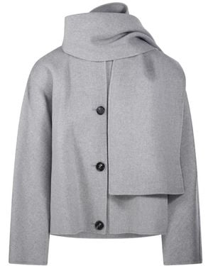 Max Mara Single-Breasted Coats - Gris