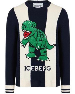 Iceberg Rundhalspullover - Grün