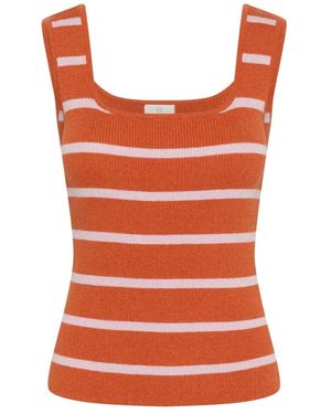 Kaffe Sleeveless Tops - Arancione