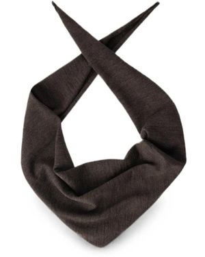 Lemaire Triangular Merino Wool Scarf - Schwarz
