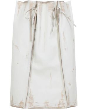 Prada Leather Skirts - White