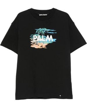 Palm Angels T-Shirts - Black