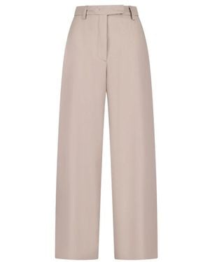 Thelatest Wide Trousers - Natural