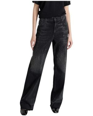 Gaelle Paris Wide Jeans - Black
