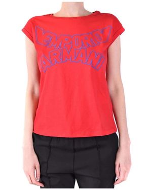 Emporio Armani Graphic Logo Tshirt - Rot
