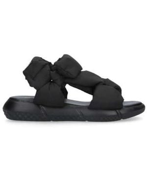 Elena Iachi Flat Sandals - Black