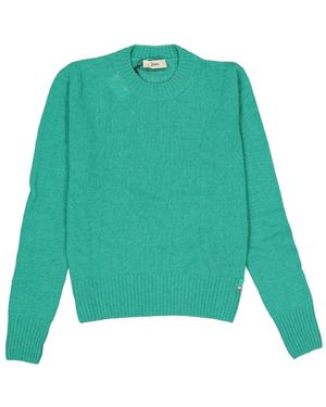 Herno Truien & Vesten ,Groen ,Kasjmier Trui Met Ronde Hals