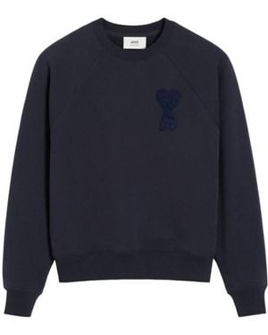 Ami Paris Sweatshirts - Blue