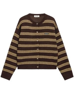 Miu Miu Cardigans - Marrón