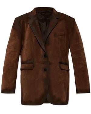 Acne Studios Leather Jackets - Marrone