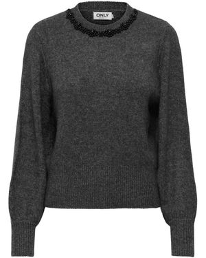 ONLY Round-Neck Knitwear - Negro