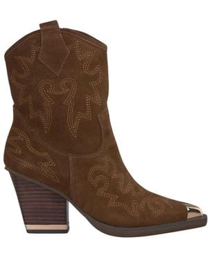 Alma En Pena. Cowboy & Biker Boots - Brown
