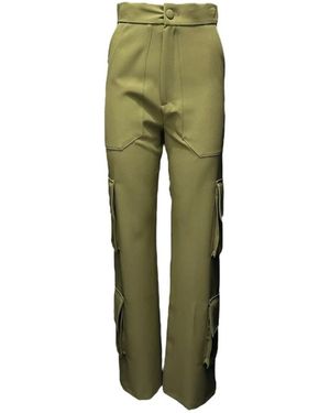 Giulia N Couture Militärische technische hose - Grün