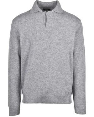 Zanone Round-Neck Knitwear - Gris