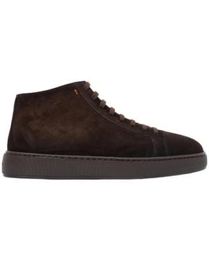Santoni Dump High Sneaker - Braun