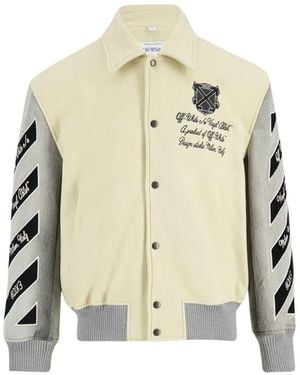 Off-White c/o Virgil Abloh Bomber Jackets - Natural