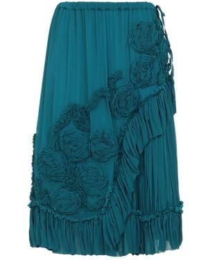 Dries Van Noten Midi Skirts - Blue