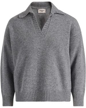 Weekend by Maxmara Langer Strickpullover - Grau