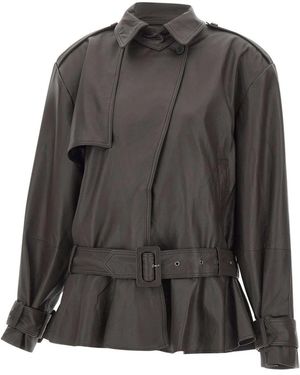 ROTATE BIRGER CHRISTENSEN Leather Jackets - Black