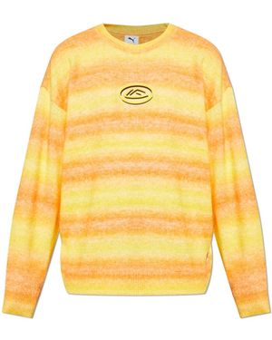 PUMA Round-Neck Knitwear - Amarillo