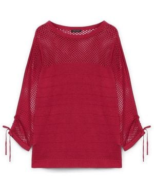 FIORELLA RUBINO Round-Neck Knitwear - Rouge