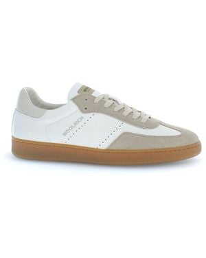 Woolrich Leder und wildleder sneakers - Weiß