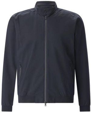 Scandinavian Edition Jassen ,Blauw ,Leer Effen Jas