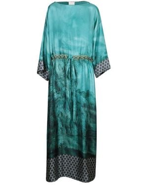 Pierre Louis Mascia Blaues Kleid Elegant Chic Anlässe - Grün