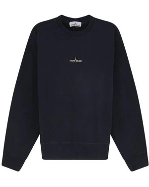 Stone Island Crewneck Sweatshirt - Blauw