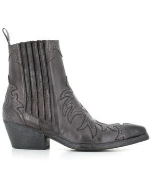 Sartore Cowboy & Biker Boots - Grey