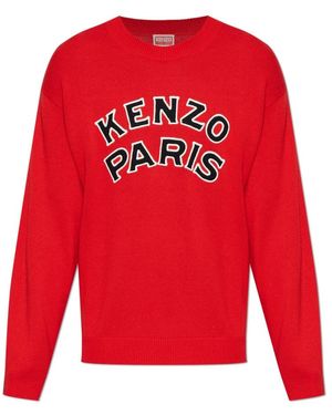 KENZO Paris Emblem Pullover - Rot