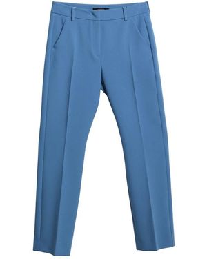 Weekend by Maxmara Straight Trousers - Blue