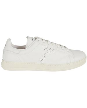 Tom Ford Warwick Leather Trainers - White