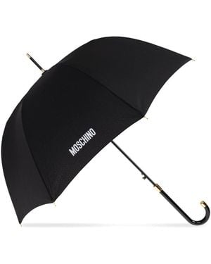 【Moschino】 Logo Umbrella 折りたたみ傘 Moschino logo-print Umbrella | Red | FARFETCH