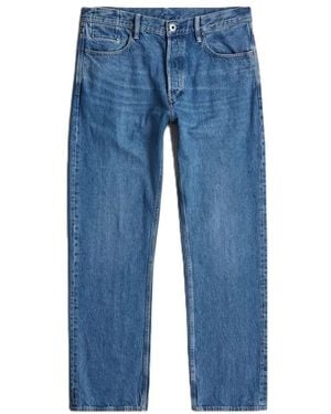 G-Star Jeans ,Blauw ,Katoen Reguliere Rechte Jeans Met Relaxte Pasvorm