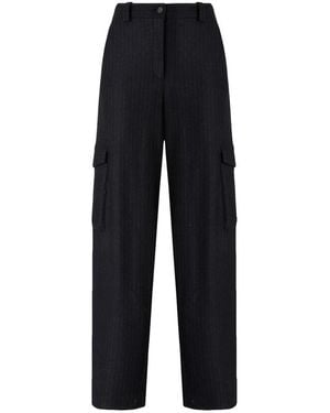 Pinko Broeken ,Zwart ,Wol Rechte Broek